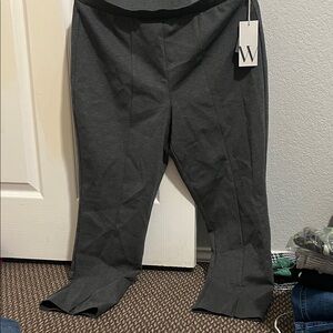 JCPenney Gray Straight Leg Pants